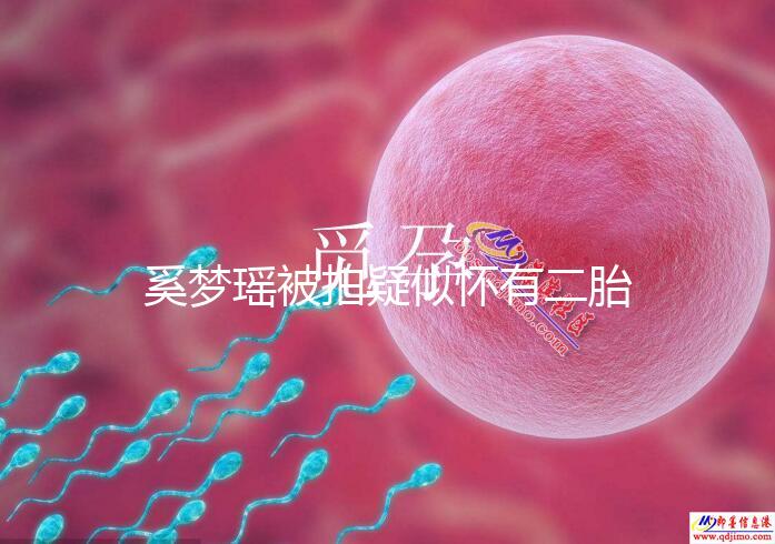 奚夢瑤被拍疑似懷有二胎，四太陪同產(chǎn)檢未見何猷君