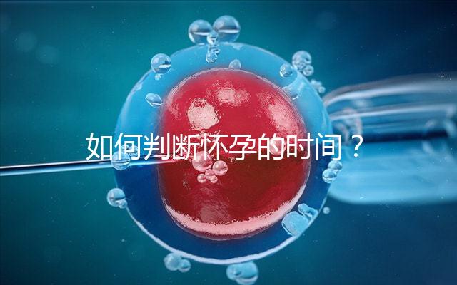 如何判斷懷孕的時間？