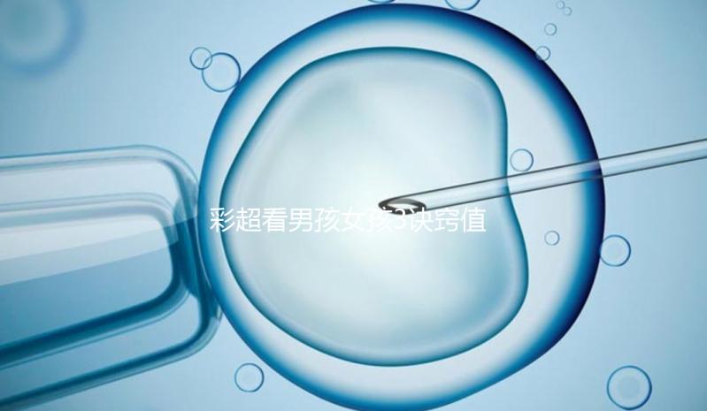 彩超看男孩女孩3訣竅值的一學，熟記于心3秒測出性別