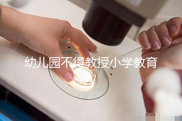 幼兒園不得教授小學教育內容，真相其實是這5個原因