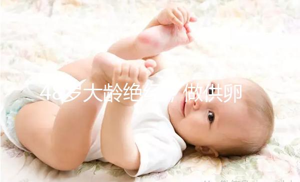 48歲大齡絕經，做供卵試管嬰兒的成功率有多高？