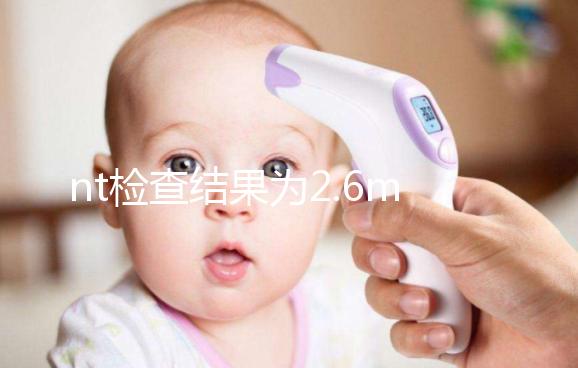 nt檢查結果為2.6mm不要慌，偏大也不一定畸形
